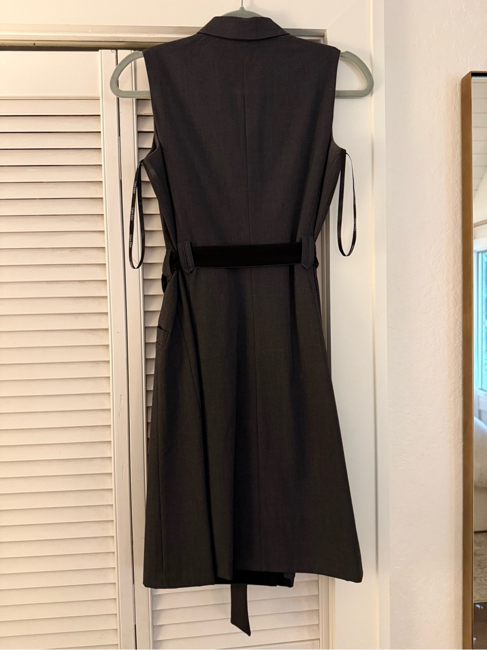 NWOT Calvin Klein Colorblocked Wrap Dress 4P - Picture 5 of 5